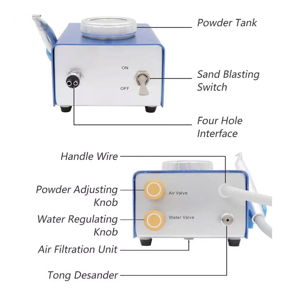 Dental Air Polisher Dental Air Water Prophy Sandblasting Machine 2/ 4H